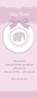 baby girl shower card