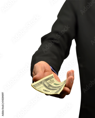 Photo: money in hand money in hand