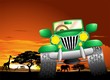 Geep Safari Savana Africana-Jeep Safari African Savannah-Vector Geep Safari Savana Africana-Jeep Safari African Savannah-Vector