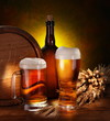 Still Life with a keg of beer Still Life with a keg of beer