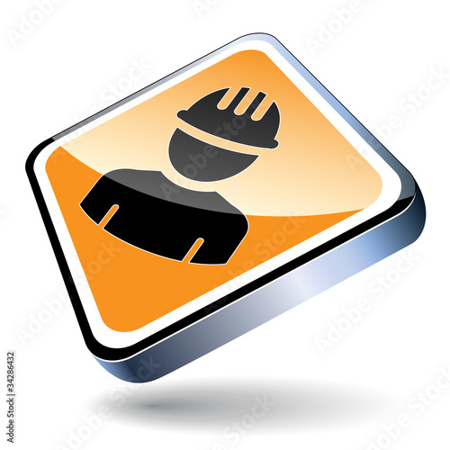 Illustration: Bauarbeiter - icon Bauarbeiter - icon
