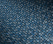3d render concave curved blue grunge mosaic surface 3d render concave curved blue grunge mosaic surface
