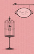 vintage design with a bird in the cage