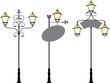 Wrought Iron Signage with Lamp