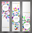 Geometric Circles Banner Set. 160x600.