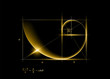 Golden section (ratio, divine proportion) and golden spiral
