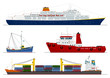 four isolated ships