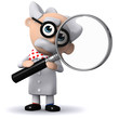 3d Mad Scientist can see you through his magnifier