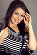 Portrait of pretty young woman with lovely lips Portrait of pretty young woman with lovely lips