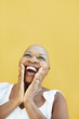 Photo: mature african woman smiling for joy mature african woman smiling for joy
