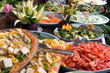 Foto: Buffet style salad at wedding party. Buffet style salad at wedding party.