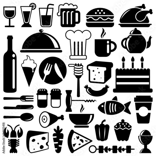 Vector: food icons food icons