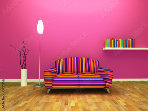 Illustration: Contemporary interior design Contemporary interior design