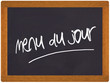 ardoise - menu du jour