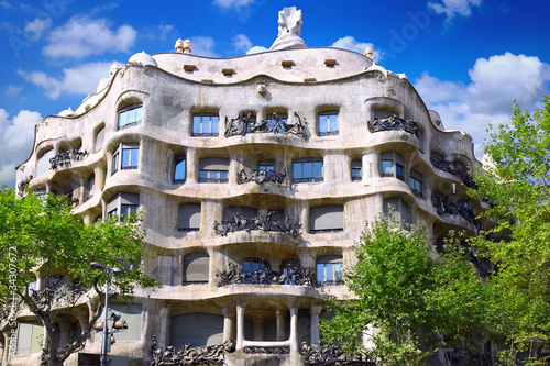 Photo: House Casa Mila , Barcelona,Spain. House Casa Mila , Barcelona,Spain.