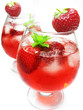 fruit punch cocktail drink with strawberry fruit punch cocktail drink with strawberry