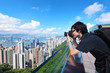 Tourist visit Hong Kong and take photo