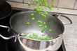 Cooking green peas
