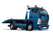 Vector cartoon tow truck