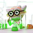3d Mad Scientist loves his job