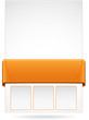 Orange web page layout