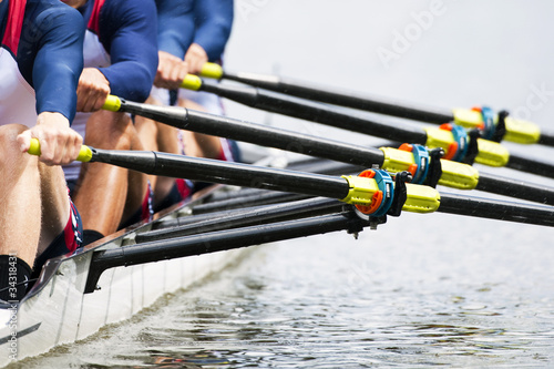 Foto: Close up of men's rowing team Close up of men's rowing team