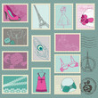 Fashion Stamp Collection - for your design and scrapbook Fashion Stamp Collection - for your design and scrapbook