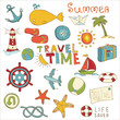 Summer holiday doodle collection