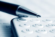 Pen and calculator