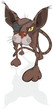 Cat the gangster and the pirate. Cartoon. Halloween