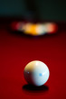 Pool Cue Ball ready for action