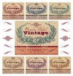vintage labels set (vector)