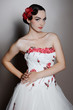 Beautiful girl in wedding dress Beautiful girl in wedding dress