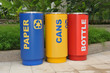 Cylindrical Bins For Collection Of Recycle Materials Cylindrical Bins For Collection Of Recycle Materials