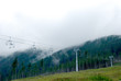 Mountains and funicular, High Tatras, Slovakia