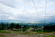 Mountains and funicular, High Tatras, Slovakia