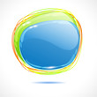Abstract lustrous speech bubble background