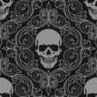 seamless pattern with skulls