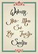 Vector: Calligraphic Greeting Sign Calligraphic Greeting Sign