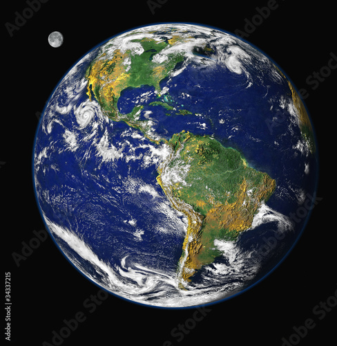 Photo: Earth view from space. Earth view from space.