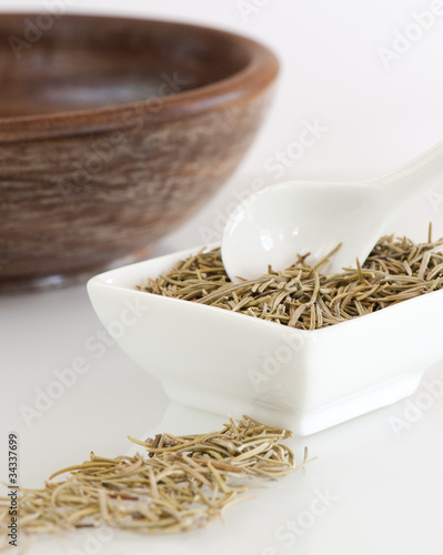 Photo: Dish of Dried Rosemary Dish of Dried Rosemary