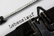 Foto: Lebenslauf Lebenslauf