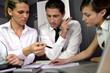 Financial advisers in meeting
