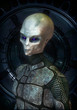 alien grey in uniform
