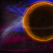 Glowing planet