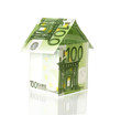 euro house with reflection