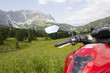 Motorrad in den Dolomiten