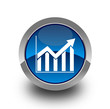 Histogram glossy icon