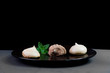 Chocolate Truffle and Meringue Cookies with Mint