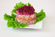 Traditional russian salad 